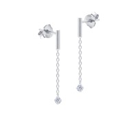 Dangling Chain Silver Earring STC-2230